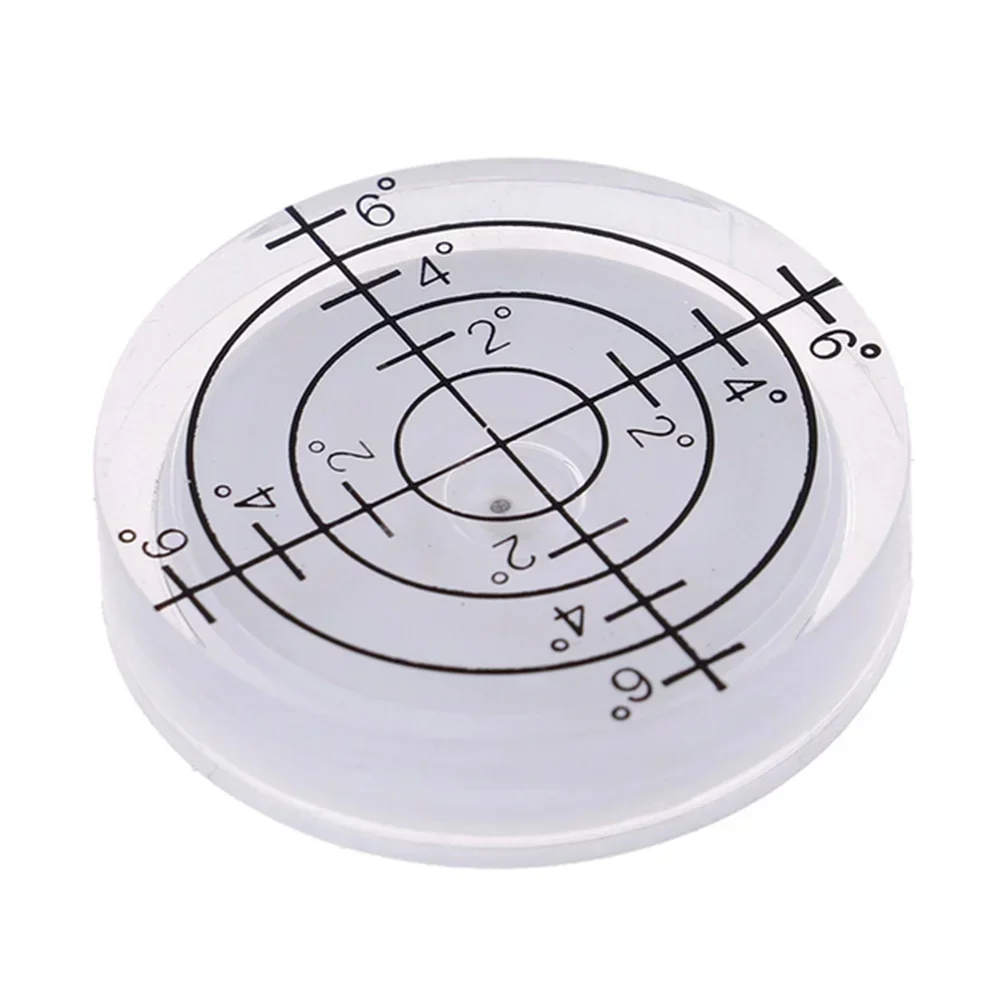 1Pc 32mm Spirit Level Precision Bubble Degree Mark Bullseye Level Round Circular Measuring Meter Horizontal Ruler