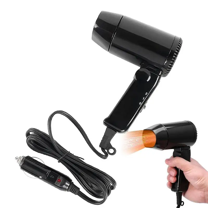 

Mini Blow Dryer for Car 12V Car Hot Cold Folding Hair Dryer Road Trip for Convertible Travel Camper RV SUV Accessories