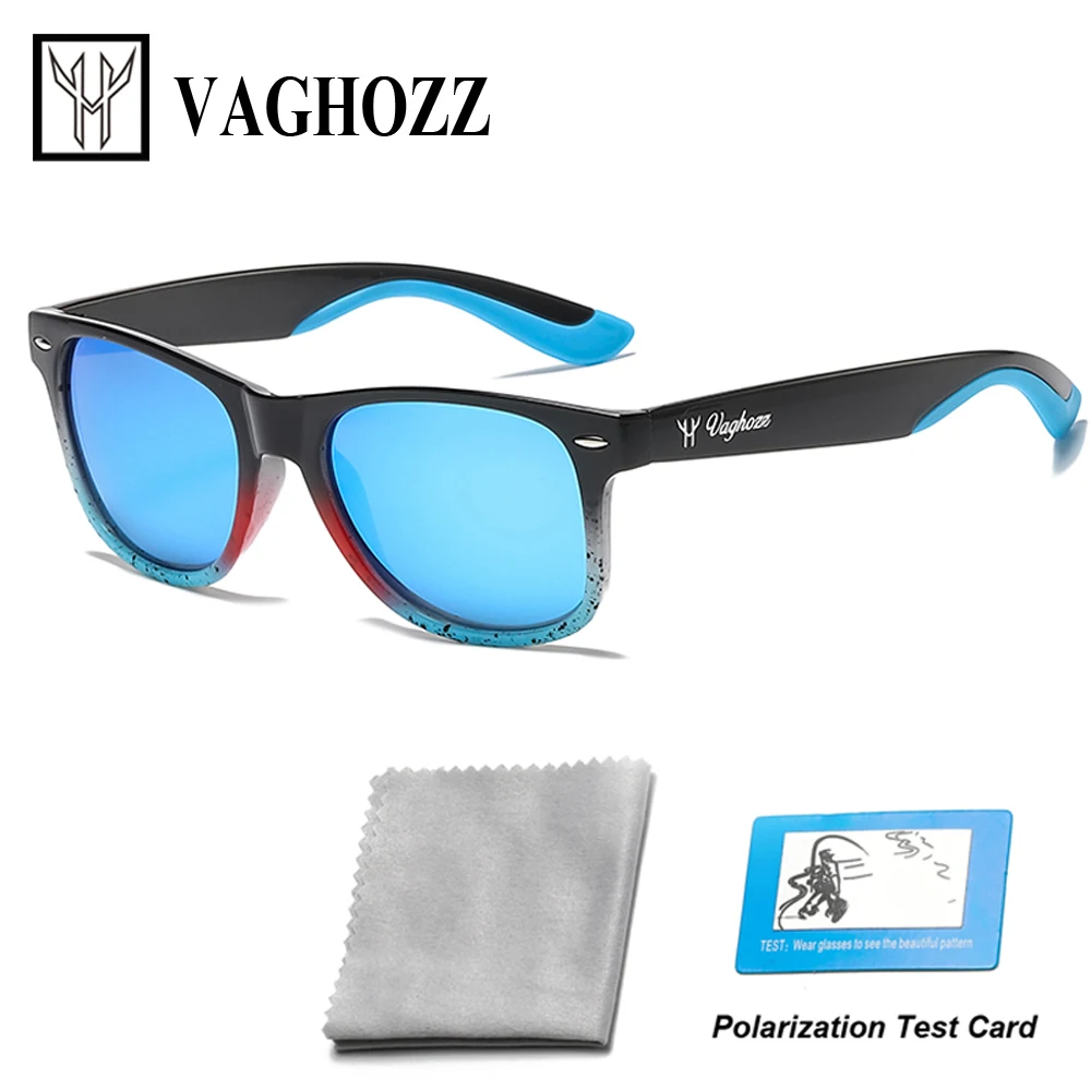 

VAGHOZZ Brand Classic Polarized Sunglasses Men UV400 Fishing Sun Glasses Women Square Outdoor Male Sport Eyewear Driving Shades