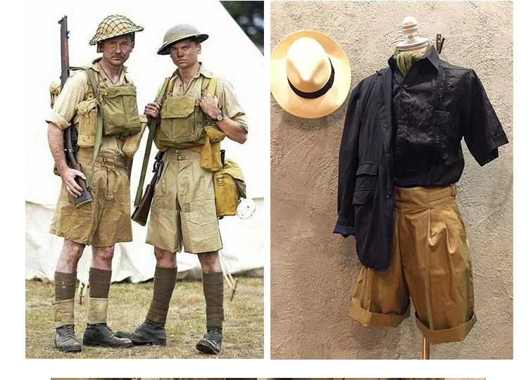 

Briti GURKHA orts ex Loose Fit Khaki Cotton Bermuda Pants Faionable Casual Wear for Men And Women