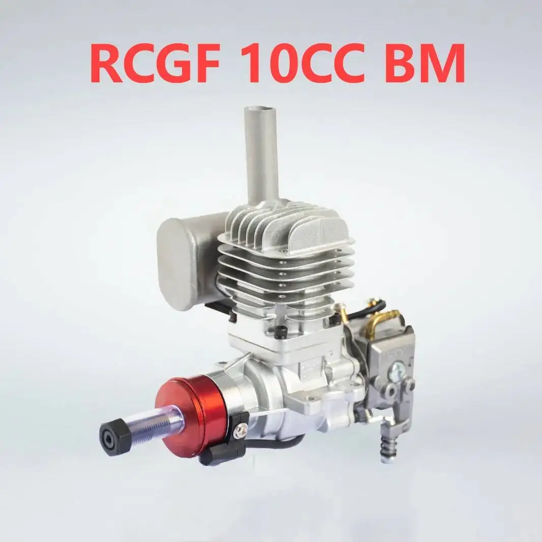 RCGF 10CC Petrol Engine w/ Rear / Side Exhaust Pipe 10ccRE / 10ccBM v3 for RC Model Airplane