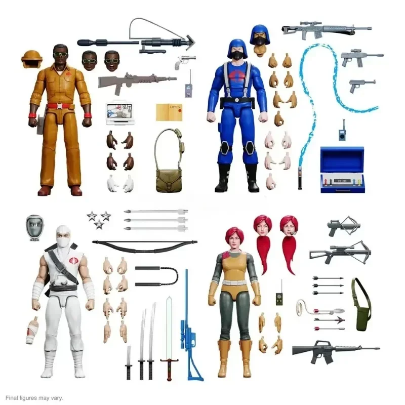 In Stock Super7 7 Inch G.I. Joe Special Forces 3 Waves Storm Shadow Scarlett ReAction Figure Toy Collection Gift Doll