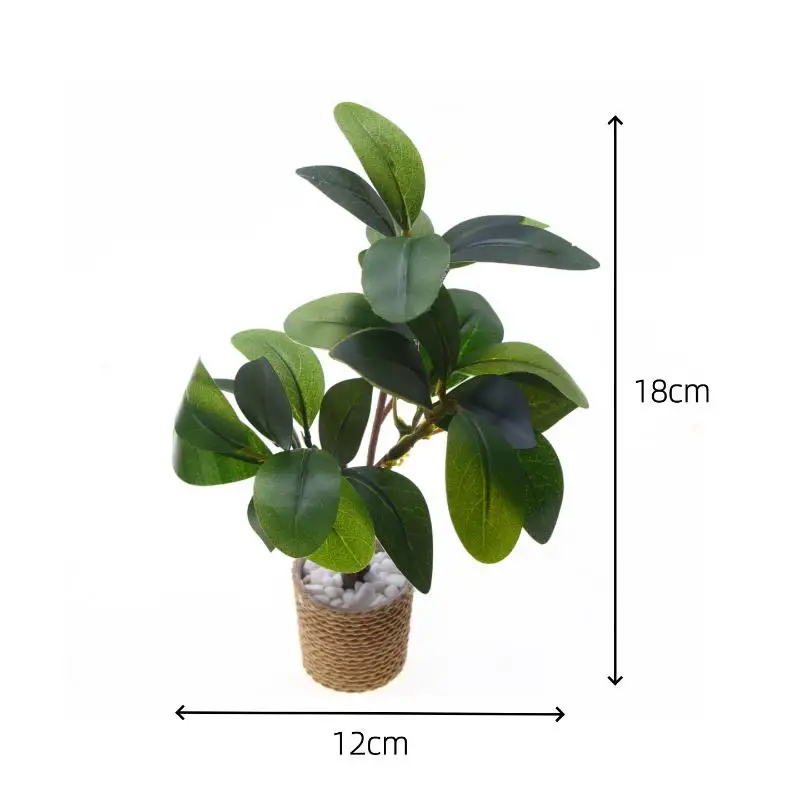 ต้นไม้จำลองในกระถางสำหรับตกแต่งบ้านตุ๊กตาขนาด 1/6 แบบจำลองสวนขนาดเล็ก ของตกแต่งสวน