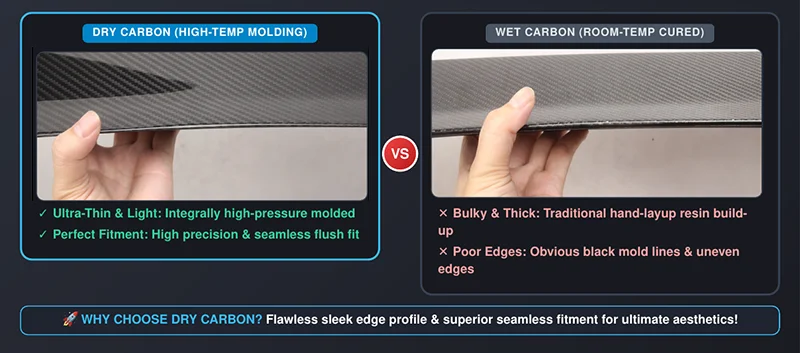 Carbon fiber spoiler detail