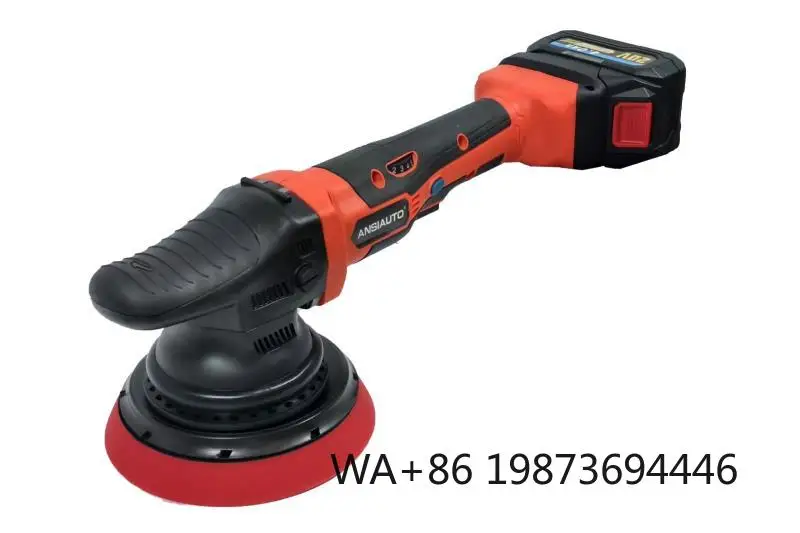 20V cordless DA car polisher, multi-orbit 9/15/21mm design with 5/6-inch disc for new auto detailing polishing