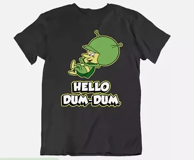 Hello Dum The Great Gazoo, мультяшная Ретро футболка, Подарочная футболка с коротким рукавом