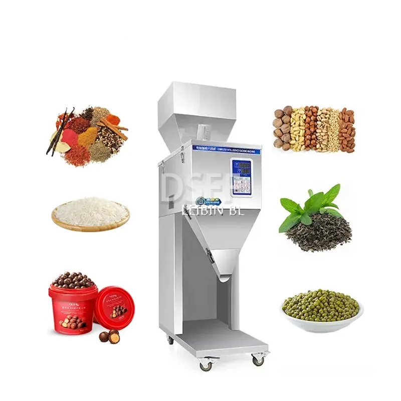 Fully Automatic Coffee Bean Weighing And Filling Machine Large Stainless Steel Melon Seed Peanut Packaging Machine