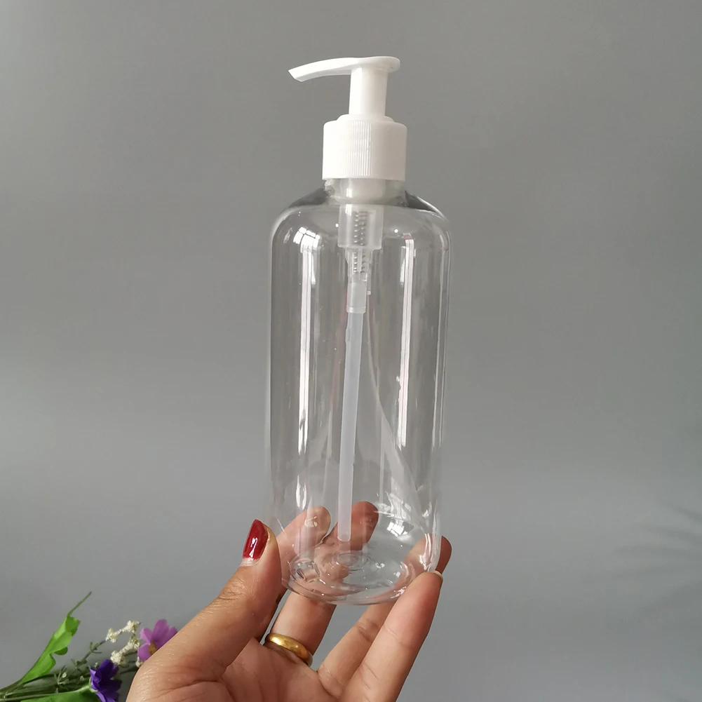 1/3 Pcs 500ml Bottles Dispenser Refillable Shampoo Conditioner Lotion Bottles Pump Bottles Easy To Carry For Home Bathroom Trave