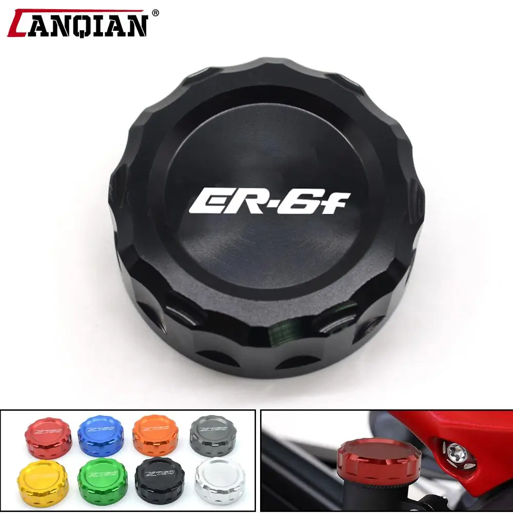 

Motorcycle CNC Aluminum Rear Brake Fluid Reservoir Cover Cap for Kawasaki ER-6F ER6F