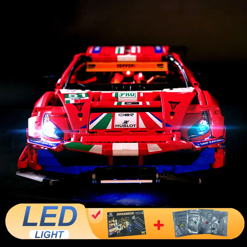 

LED Light Kit For LEGO 42125 Racing Sport Car 488 GTE Lamp DIY Gift (Not Include Building Blocks Bricks Kits Sets Model)