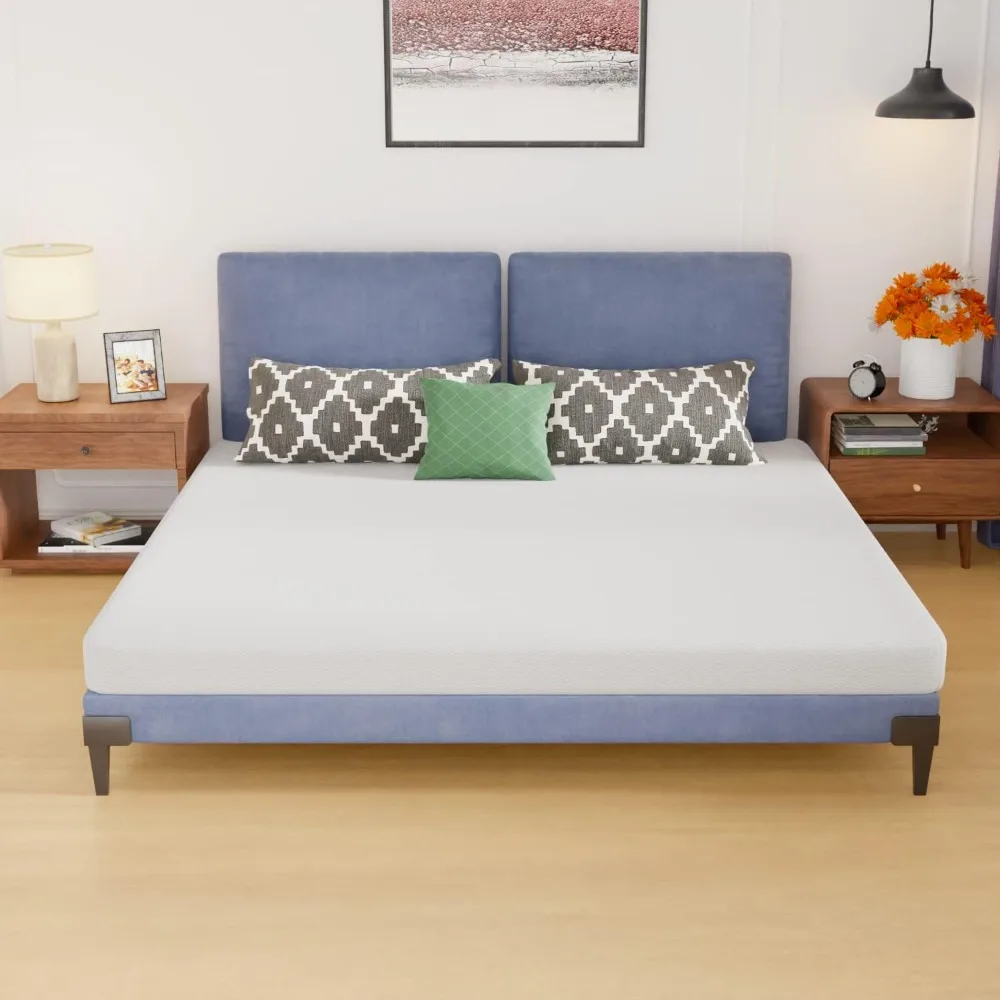 

5 Inch Gel Memory Foam Mattress Medium Firm Mattresses CertiPUR-US Certified Bed-in-a-Box Pressure Relieving King Size