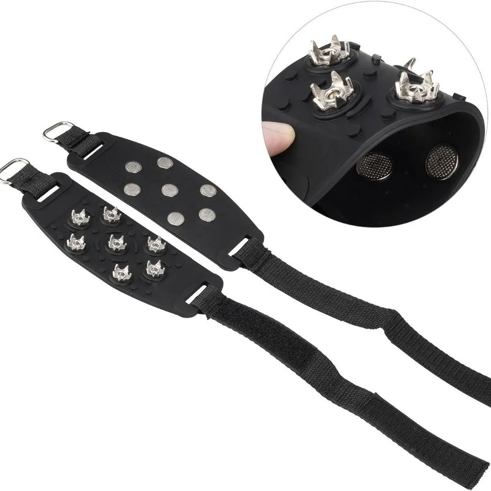 

New 7/10 Teeth Ice Claw Universal Anti-Slip Shoes Crampons Spike Shoe Covers Winter Outdoor