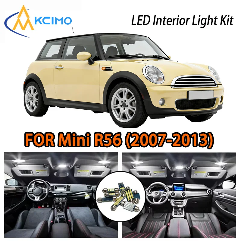 

KCIMO For Mini R56 2007-2013 Interior LED Lights Kit, 2 Options, Sleek Compact Fit, Durable, Urban Drive Ready