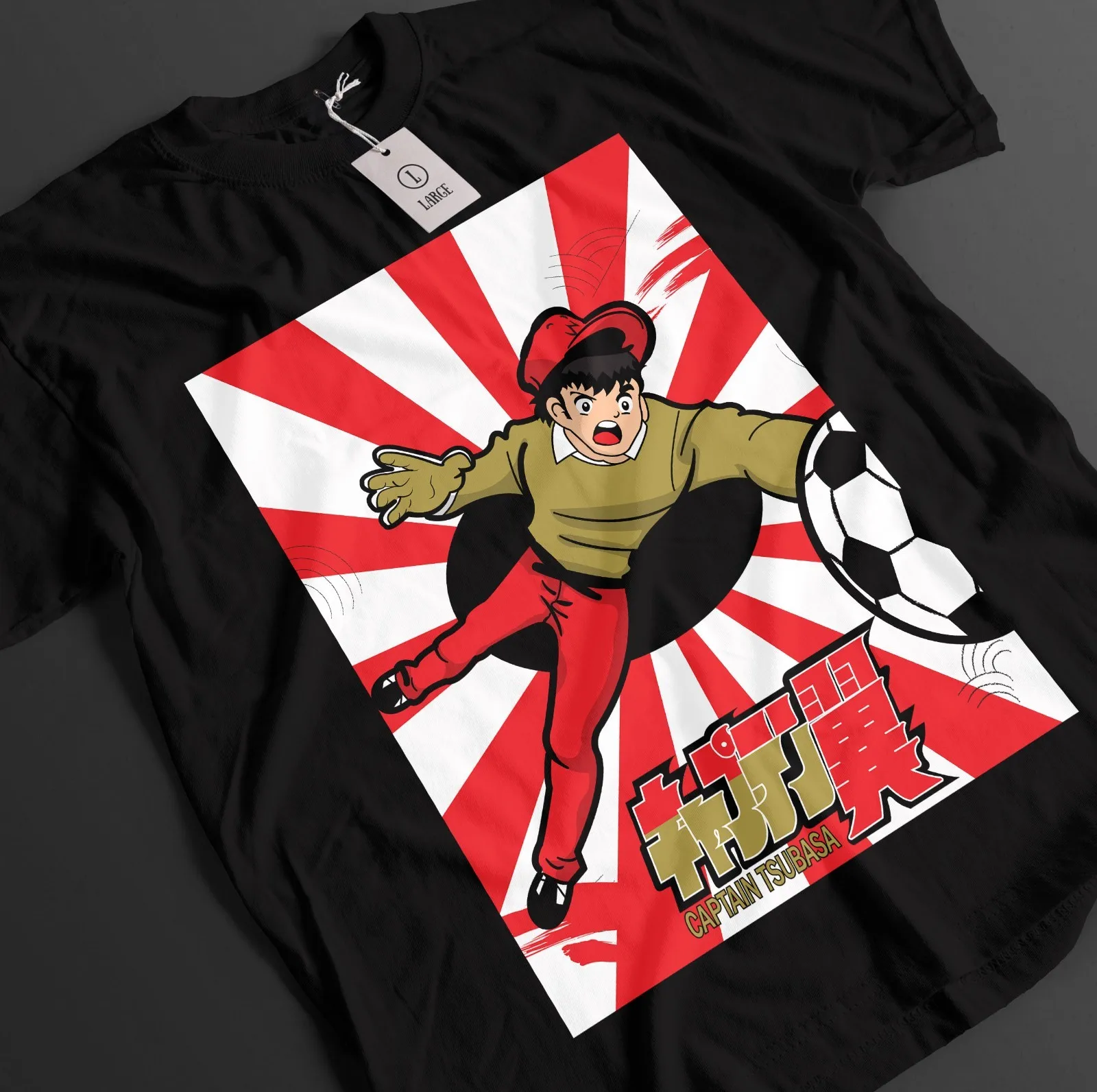 Captain Tsubasa Shirt Hyuga Tshirt Wakabayashi T-Shirt Misugi Soccer Anime Tee