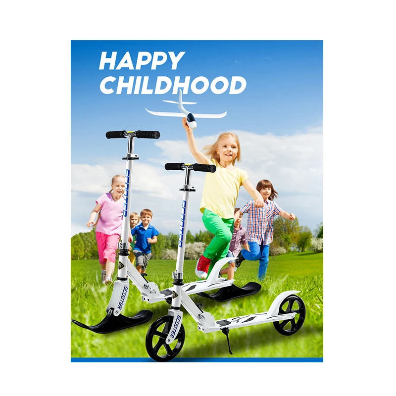 Scooter da neve a doppio scopo per bambini all'aperto diretto in fabbrica Snowboard Veicolo a doppio scopo per ghiaccio e neve disponibile in terra