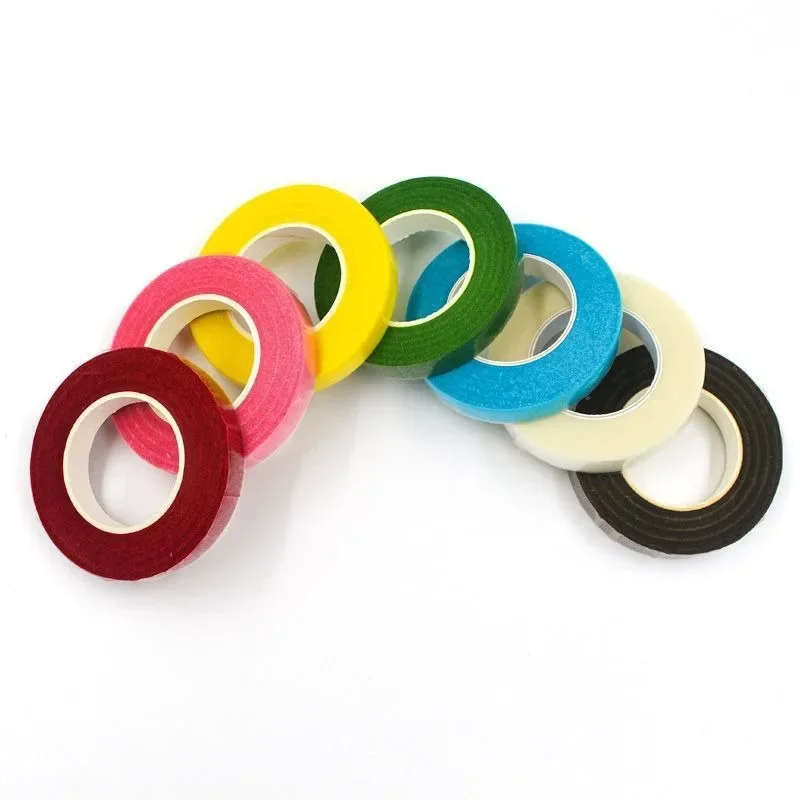 Handmade Flower Tape Diy Pole Winding Tape Green Flower Color Tape Silk Screen Flower Packaging Materials Multi-color Option