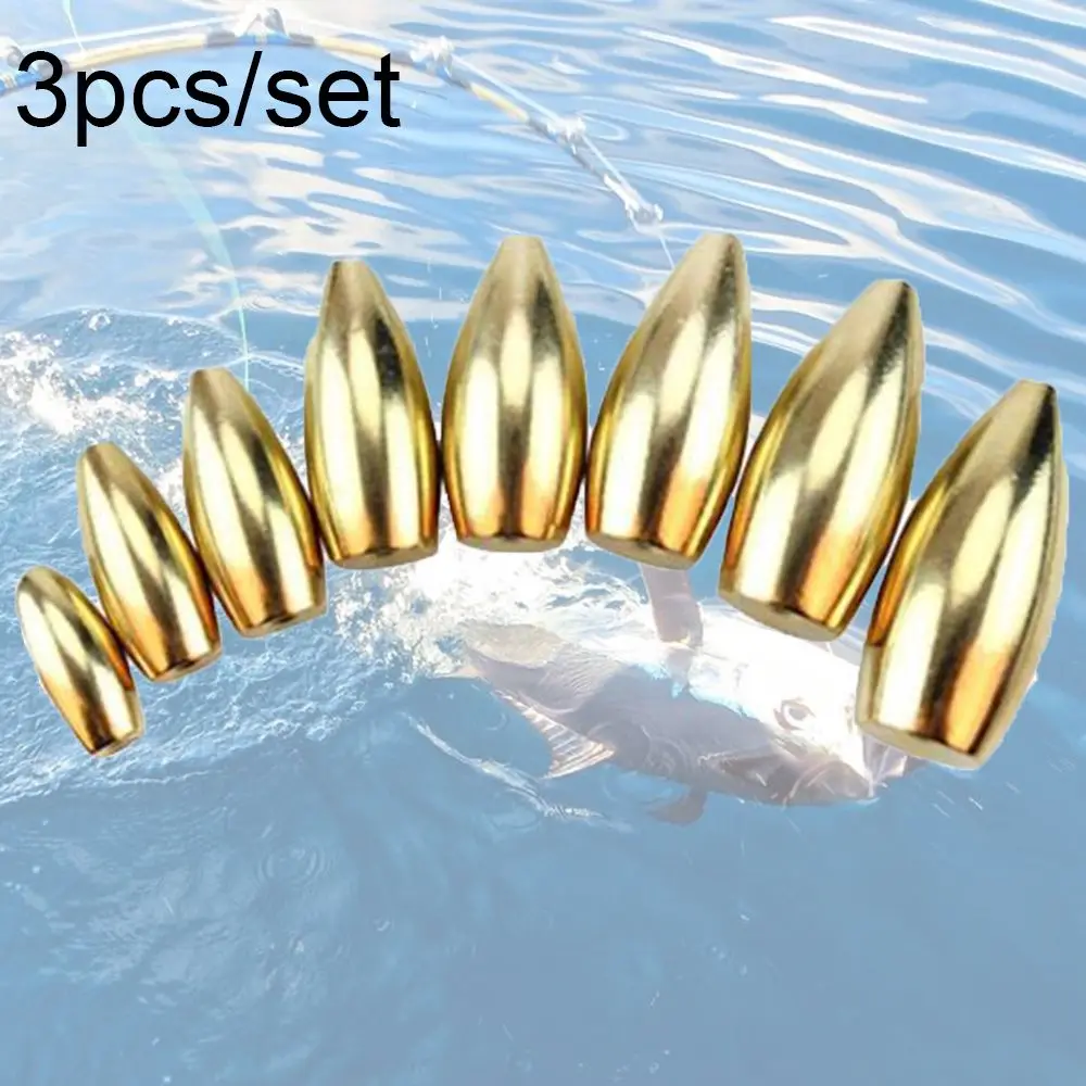 Plomo de línea de latón con conector para gancho de caída - imagen 3