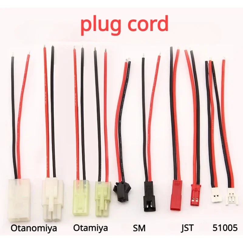 JST SM-Tamiya 51005 Male and Female Battery Connector Plug with 2P Terminal and Silicone Wire