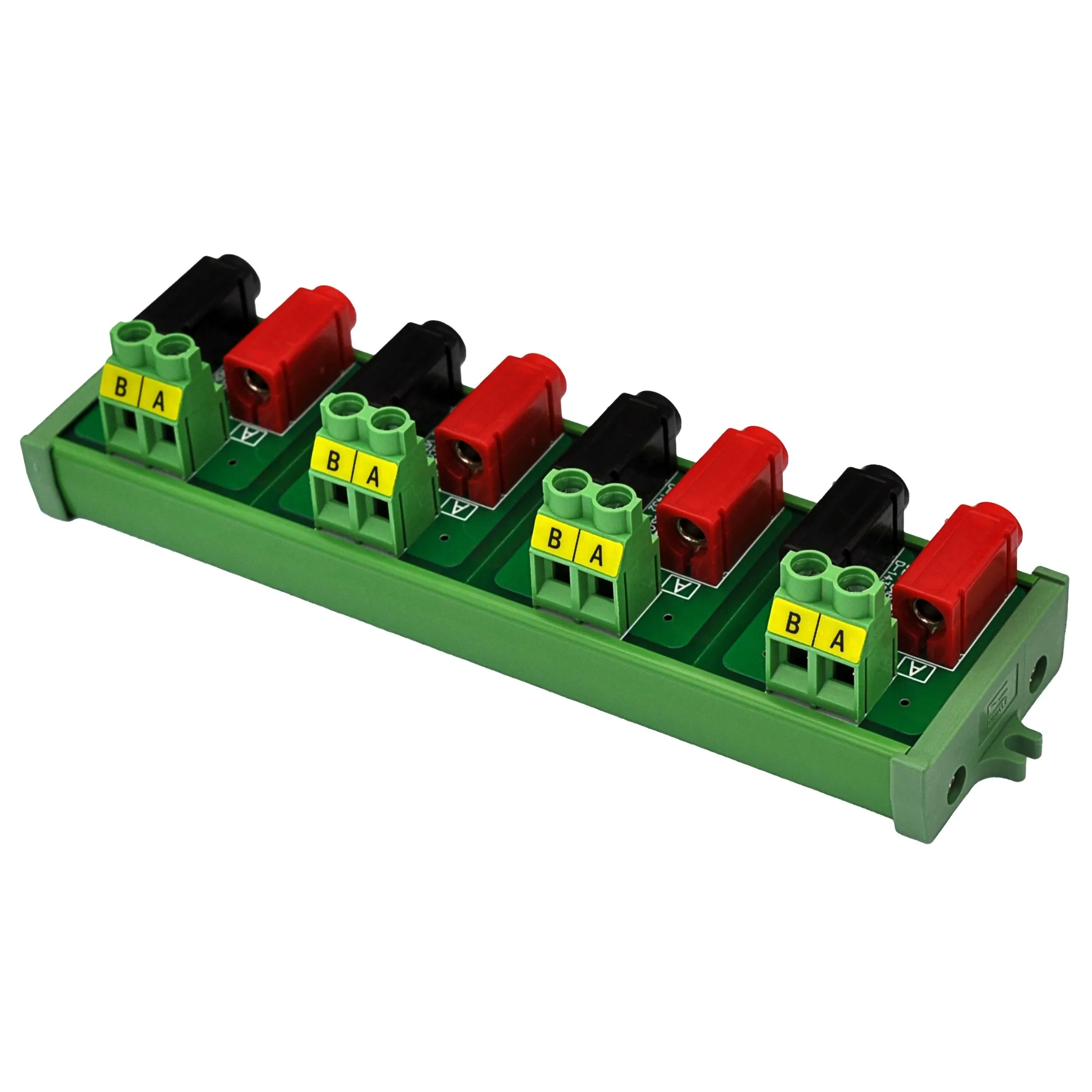 Banana Jack Breakout Board Module, Screw Mount, 4 x 2 Positions