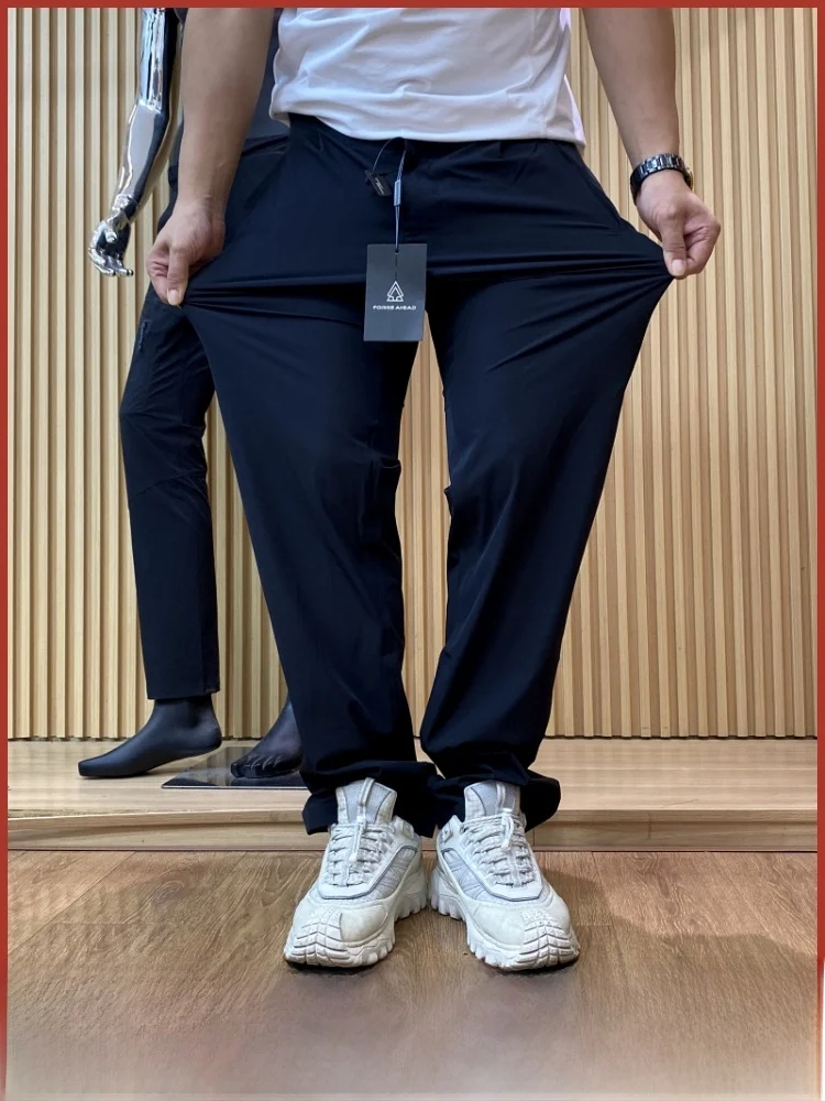 

Легкие походные брюки серии Busin против морщин, модные повседневные брюки, прямые брюки, подходят для пар