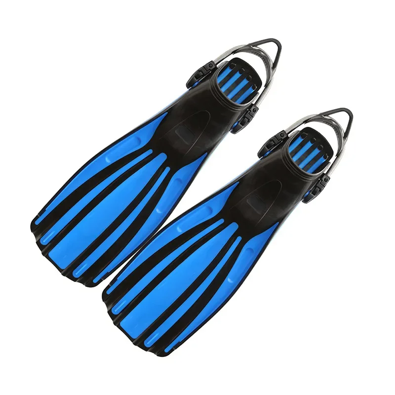 

Powerful Open Heel Free Diving Fins Flippers for Snorkeling and Freediving with Adjustable Buckles Flippers Diving Fins