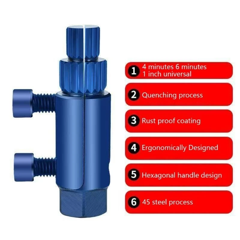 Sturdy Screw Extractor Set Removers For Broken Bolts And Water Pipe Removal A2BB