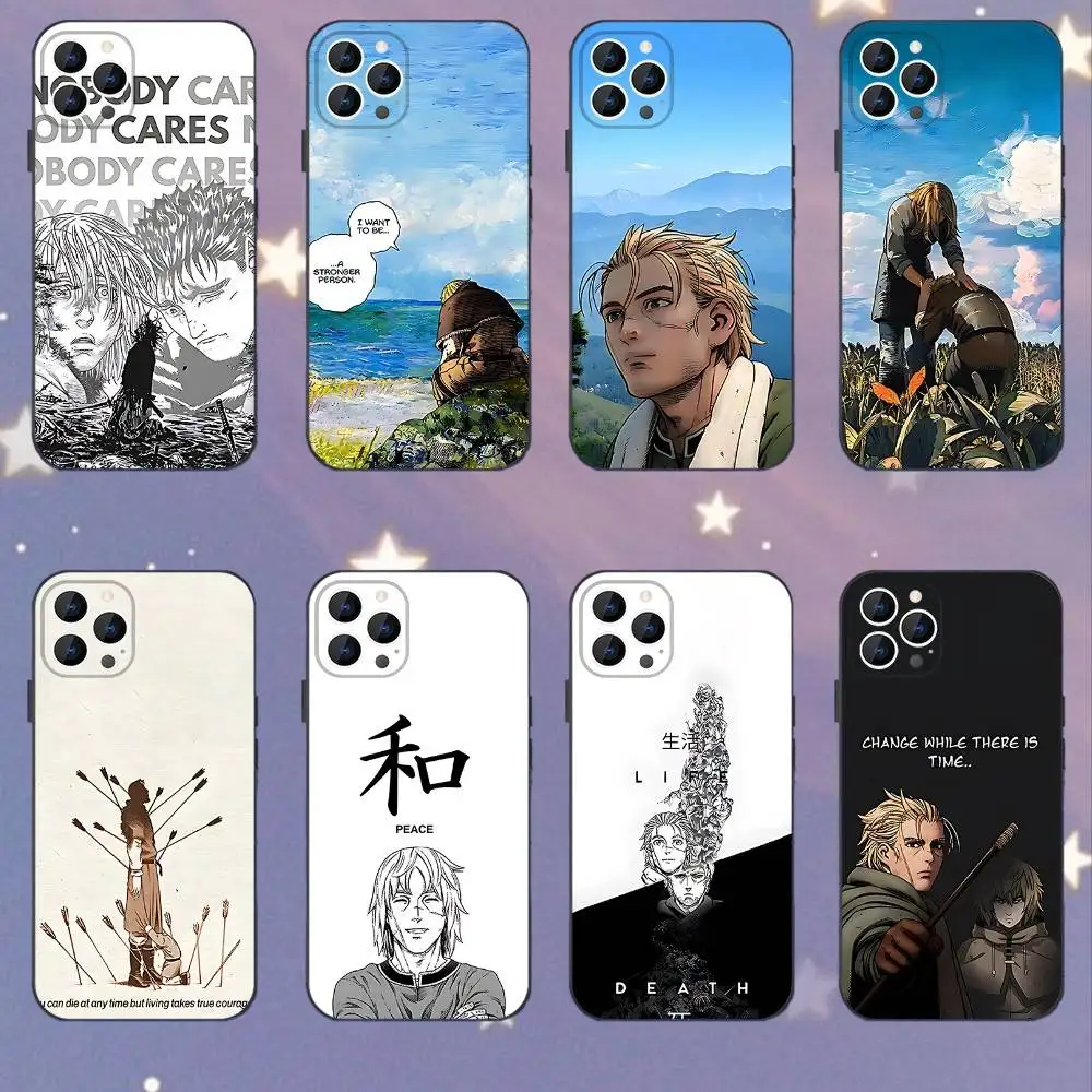 

T-Thorfinn COMICS V-Vinland saga For iPhone 12,16,13,14,15,17,11,Pro,Max,Plus,E,Air,Mini TPU Soft to Skin-friendly phone case