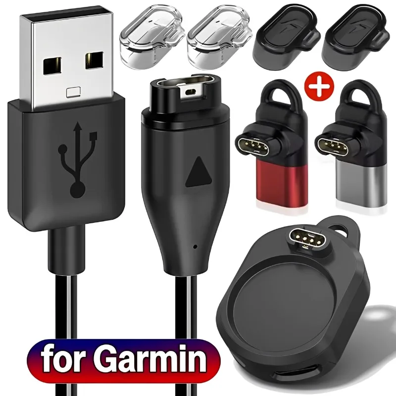 Type C Charger Adapter for Garmin Fenix 8 7 6 5 7X Forerunner 955 935 255 Watch Charger Plug Type C Charging Adapter for Garmin