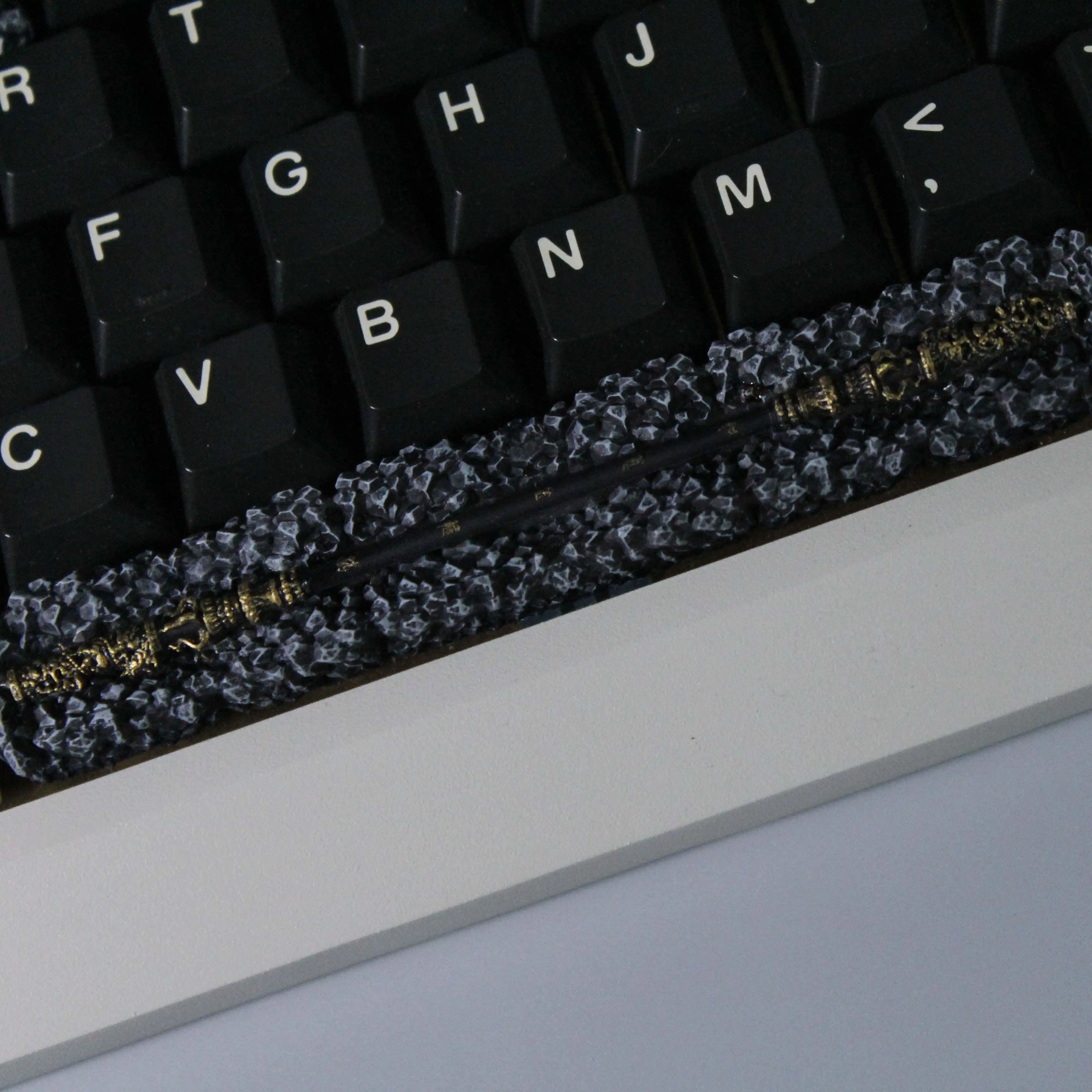 Tianmingren Golden Stick Space Caps Theme Keycaps Set 3D Resin Artisan Keycap Custom Original Handmade Keyboard Accessories