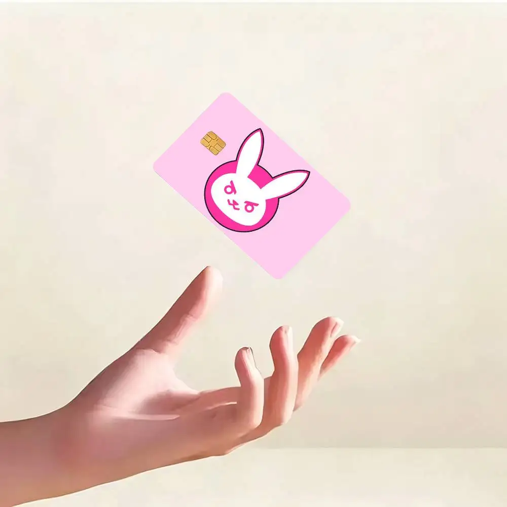 Pop Game Overwatch D.Va HD Credit Card Stickers Game Card Decal Small Chip Waterproof Sticker Gift Decor