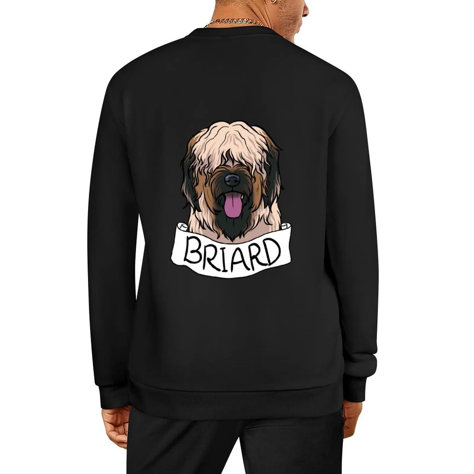 

Briard Pullover men's winter sweater anime clothing men's coat men wear winter man sweatshirt