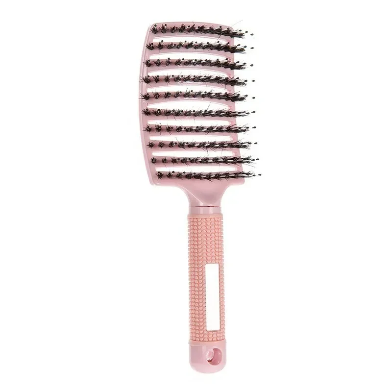 Nylon Hairbrush for Scalp Massage, cabeleireiro Styling Tool, escova de cabelo com cerdas, escova demelant mágica, desembaraçar cerdas