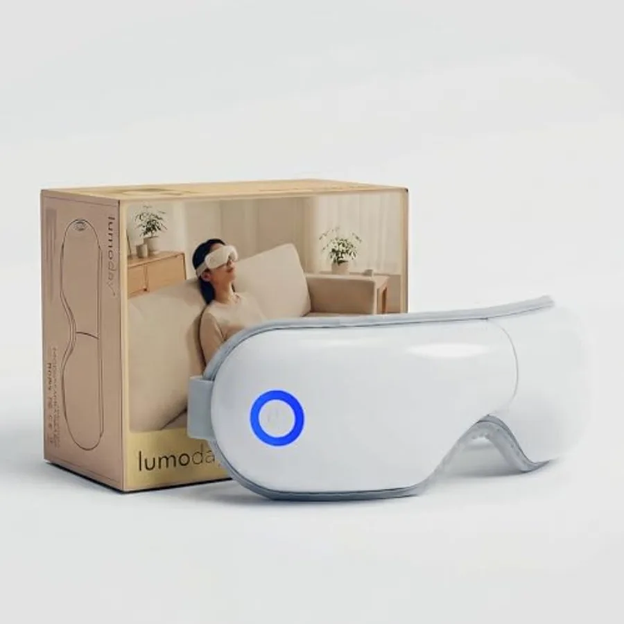 

Eye Massager with Heat and Bluetooth Dry Eye Therapy Black Rechargeable Heated Sleep Mask for Stress Relief Travel Essentials G