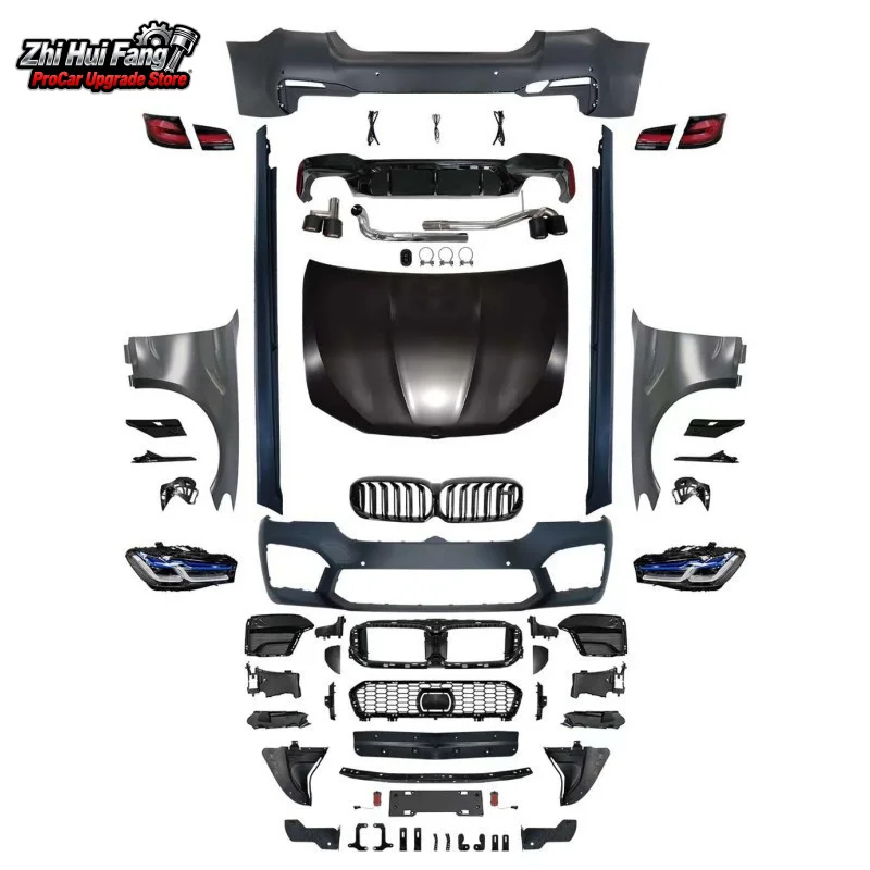 

Подходит для BMW 5-й серии F10/F18 в G30/G38, модификация передней решетки, бампер, старый в новый комплект кузова