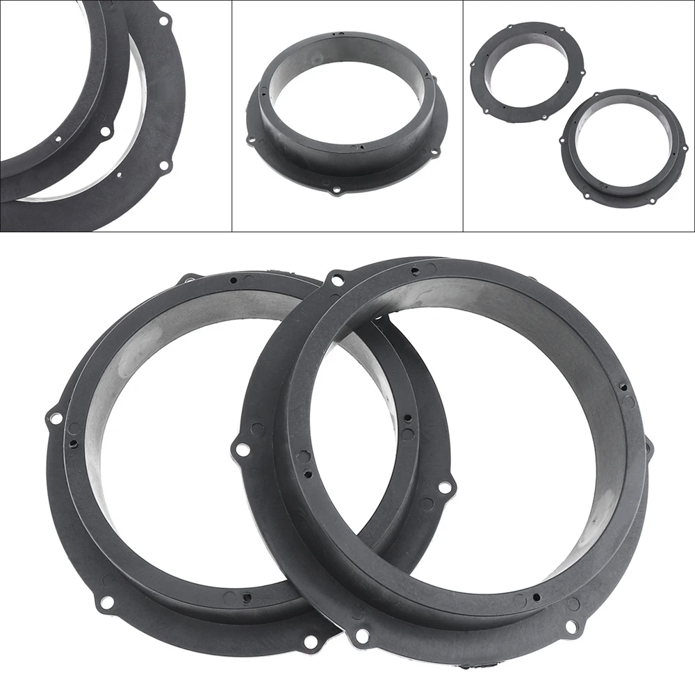 

2PCS Black 6.5 Inch Car Speaker Mounting Spacer Adaptor Rings for Magotan Skoda Car Stereo Audio Speaker Spacer