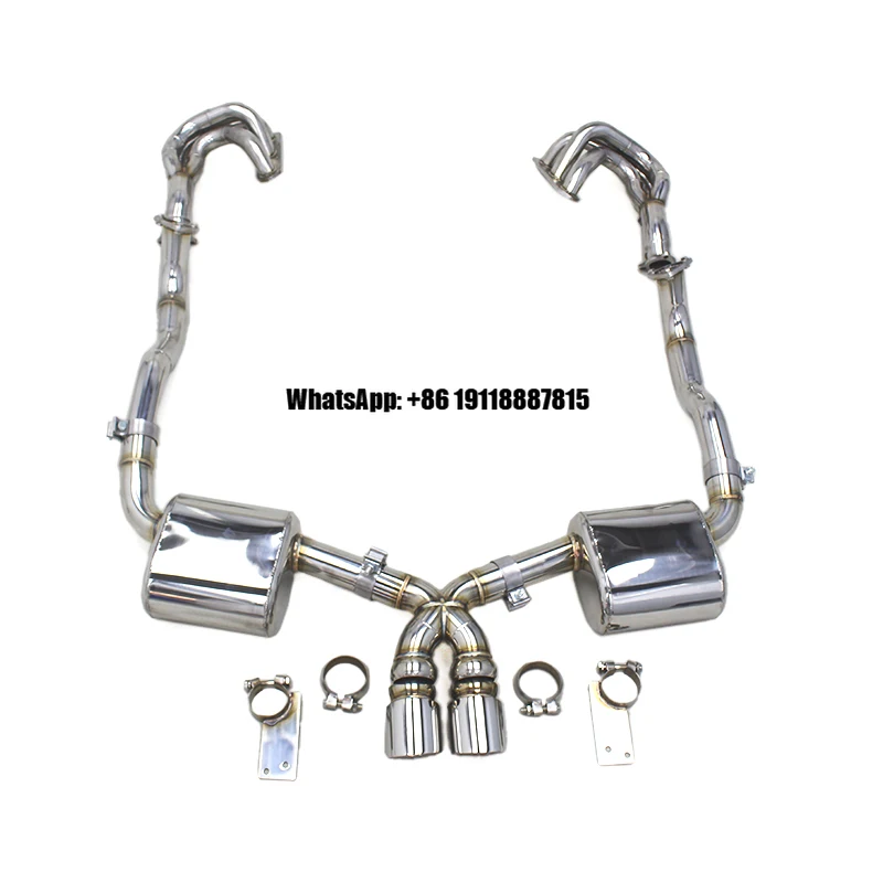 

Auto Full Exhaust Pipe System for Porsche 987/987.1 Boxster/Cayman S 3.4L 2004-2008 T304 Steel Catback Exhaust Manifold Pipe