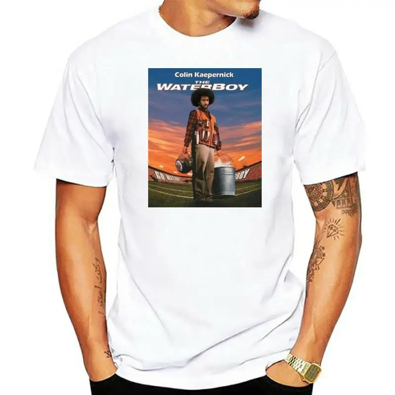 Colin Kaepernick As The Waterboy Dont Kneel Oldskool Art T-Shirt Full Front Cotton Short Sleeve Tee Shirt