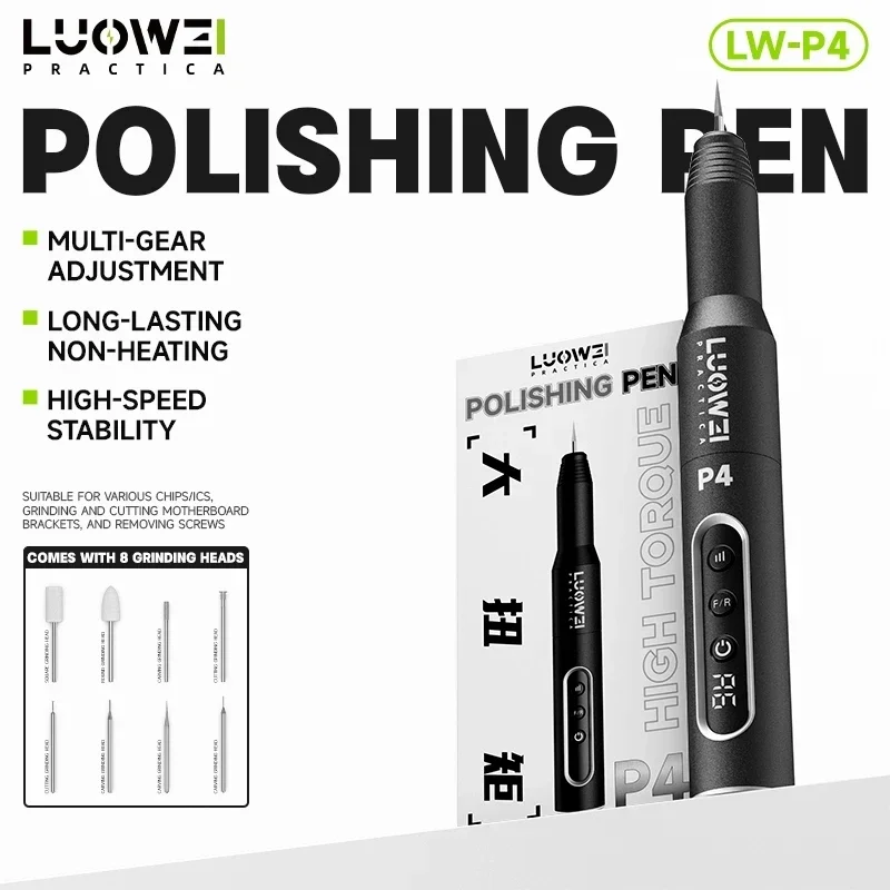 

Luowei LW-P4 Полировальная ручка Электрический шлифовальный гравировальный станок Ручка для резки экрана Инструменты для обслуживания мобильных телефонов