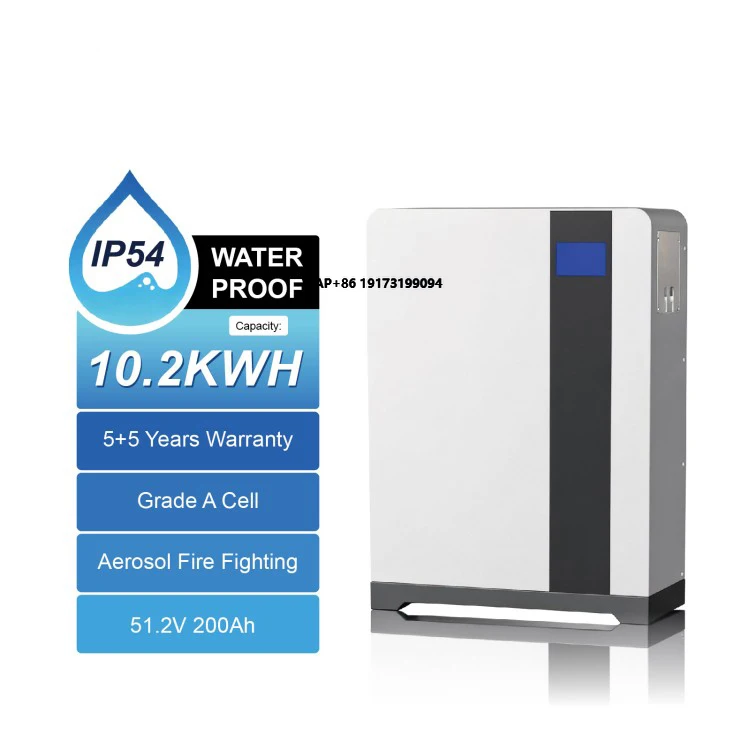 

51.2V 100Ah Lifepo4 for 10kWh IP54 Home Energy Storage off Grid PV Hybrid Inverter Smart BMS Rechargeable