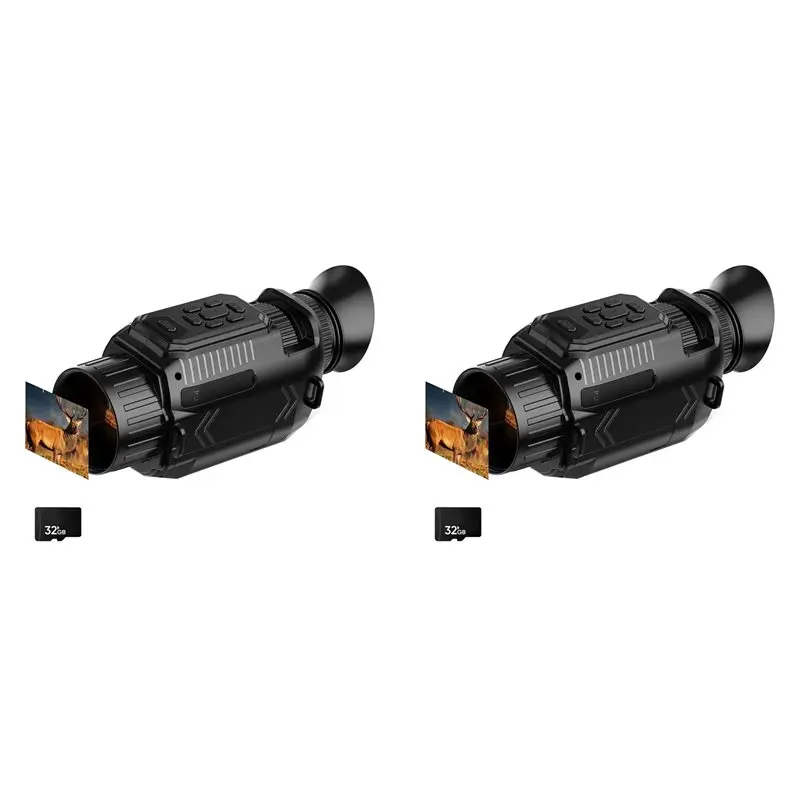 

A57T 2Pcs 4K WIFI Night Vision Monocular, 68MP Infrared Monocular Macro Lens, 28X Digital Zoom Monocular With 32G Card