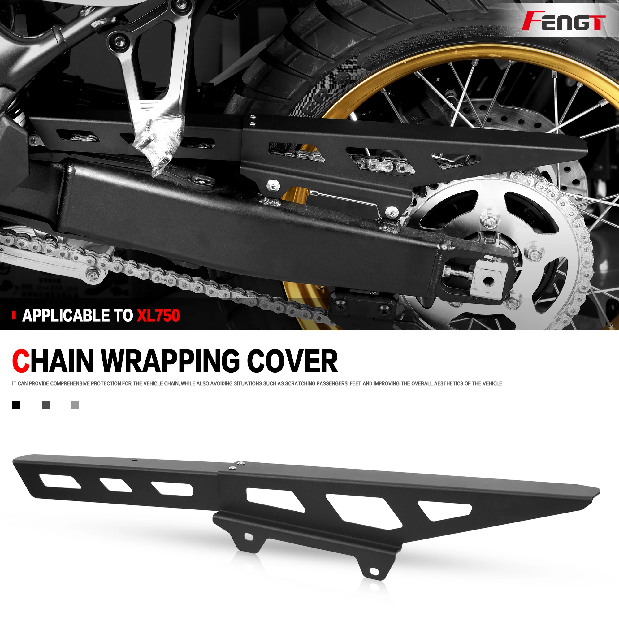 

For Honda TRANSALP750 XL750 TRANSALP XL 750 XLV Motorcycle Chain Protector Guard Cover Rear wheel chain protective cover