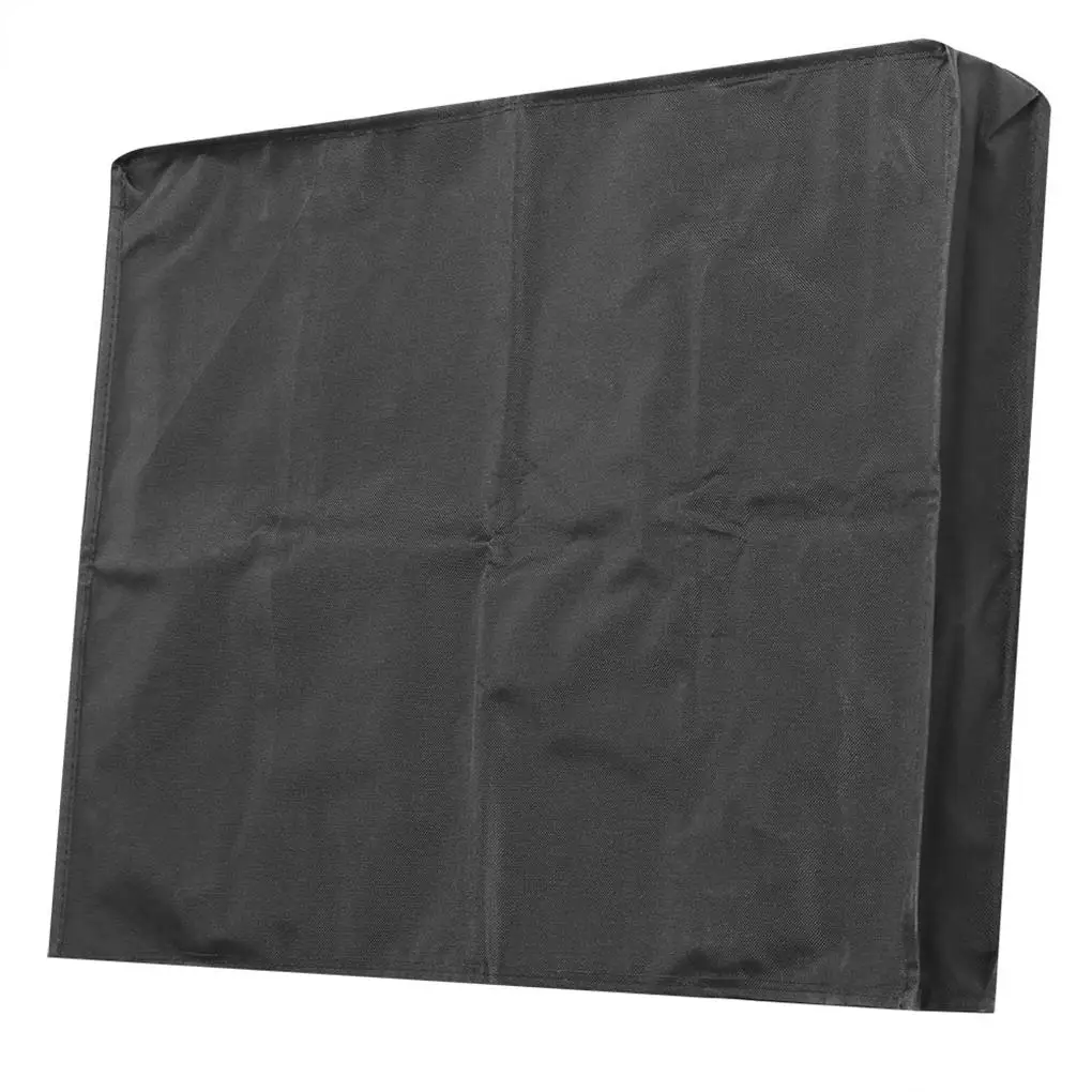 Outdoor Waterproof TV Cover Oxford Cloth Sleeve Black Screen Shade Dust Case LCD Television Protector for Home Yard Patio