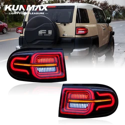 Pair Of Car Tail Light Assembly For Toyota FJ Cruiser 2007-17 LED Dynamic Turn Signal Plug and Play Tail Lamps Reverse Tailights