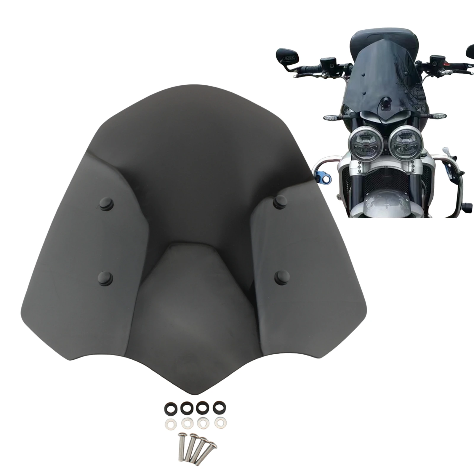 

For Triumph Rocket 3 3R GT 2020-2024 Motorbike Front Windscreen Windshield Wind Deflector