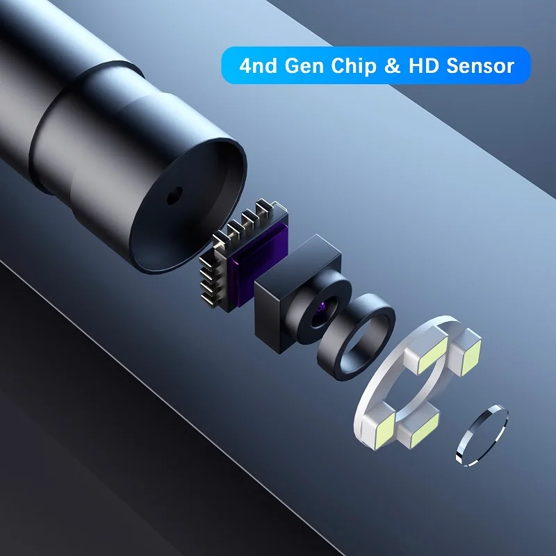

4.5Inch IPS Screen 14MM 5MP 1944P Industrial Handheld Endoscope CMOS Borescope Inspection Digital Microscope Camera