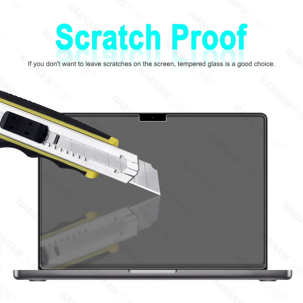 Protector de pantalla de vidrio templado para Apple MacBook Pro, película protectora para ordenador portátil de 13,6 pulgadas, HD, a prueba de arañazos, sin defectos, 2024