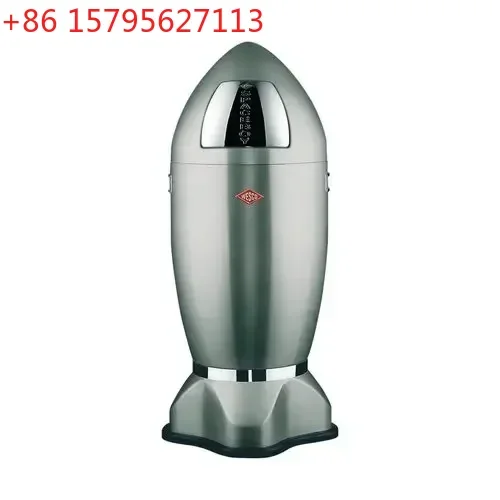 

xz1hj Мусорное ведро Rocket Barrel 35 л, бесшумное, с механизмом качания, из нержавеющей стали, модное