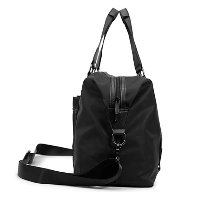 Bolso de mano deportivo de gran capacidad para hombres y mujeres, bolsa de fitness diagonal multifuncional, color sólido