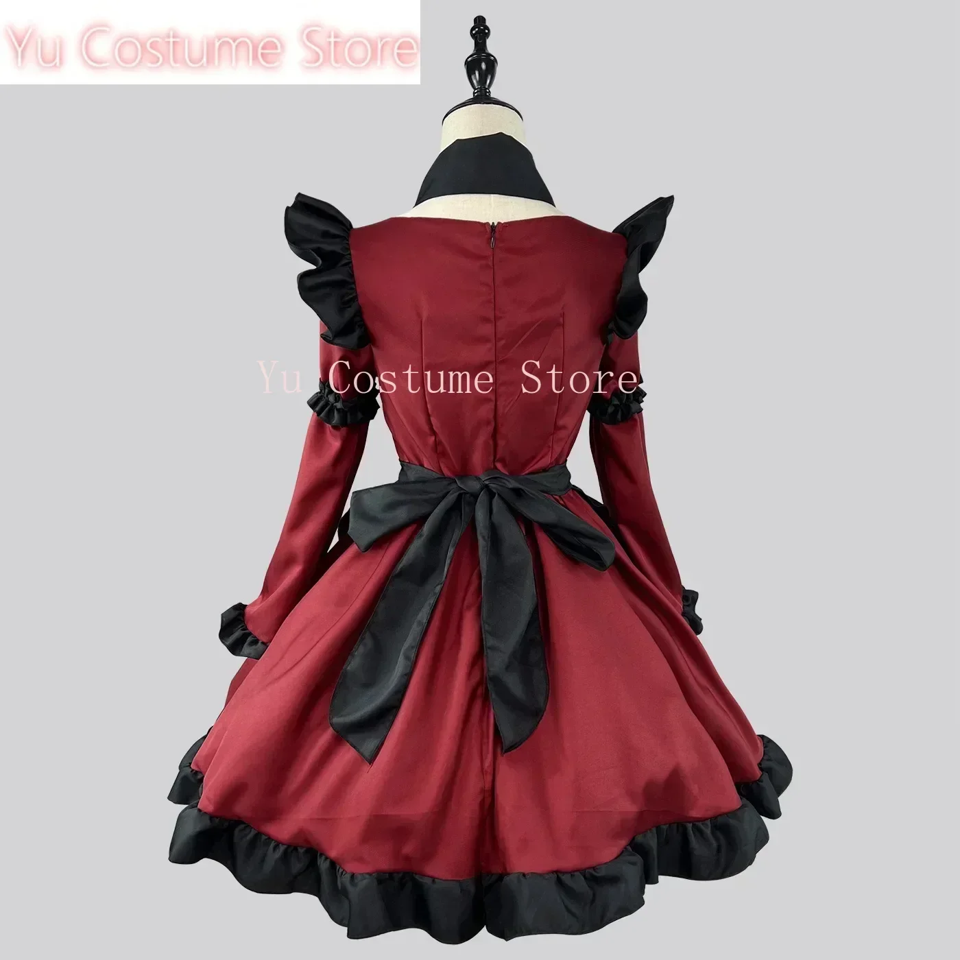 

Yu Costume GothicLolita Maid Little Devil Anime Cosplay Costume Red Girl Maid DressTrending Girls Maid Party Costumes Prom Dress