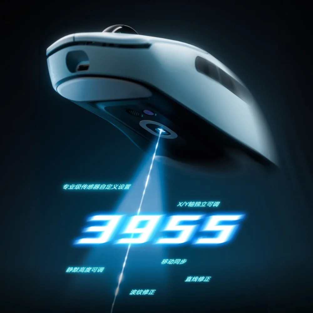 Rapoo VT7V2 Mouse 8K Dual Mode Wireless PAW3950 Lightweight Esports Game Mouse Long Battery Life Ergonomic Gaming Accessories